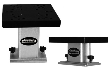Traxstech Fishing systems non-swivel base with 3 riser for downrigger mounted to tracks for trolling fishing